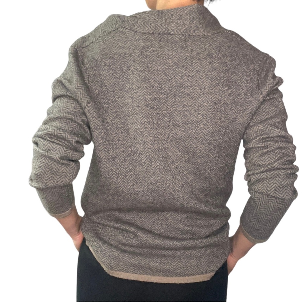 Cynthia Rowley Merino Wool Blend Shawl Wrap Sweater - Picture 4 of 12